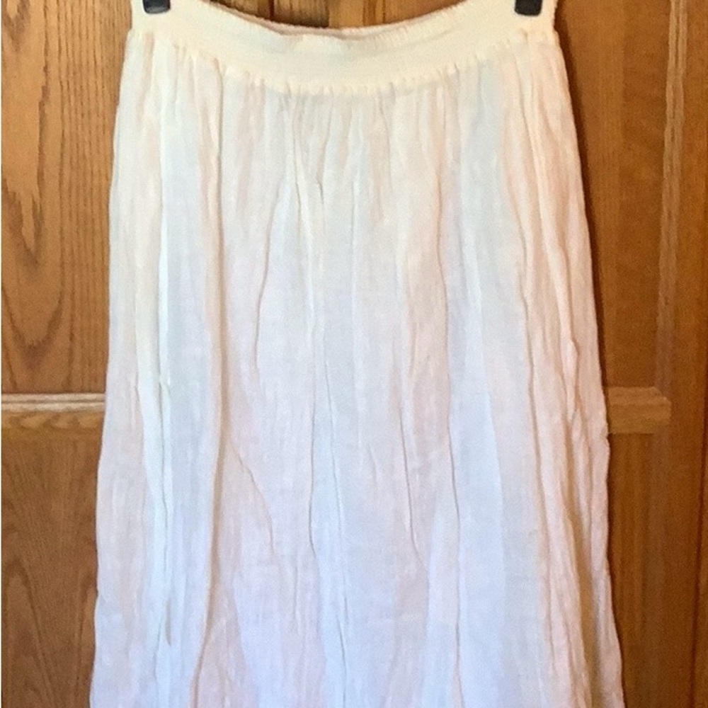INC International Concepts Cream Maxi Skirt